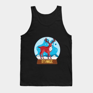 A red deer in a snow globe Tank Top